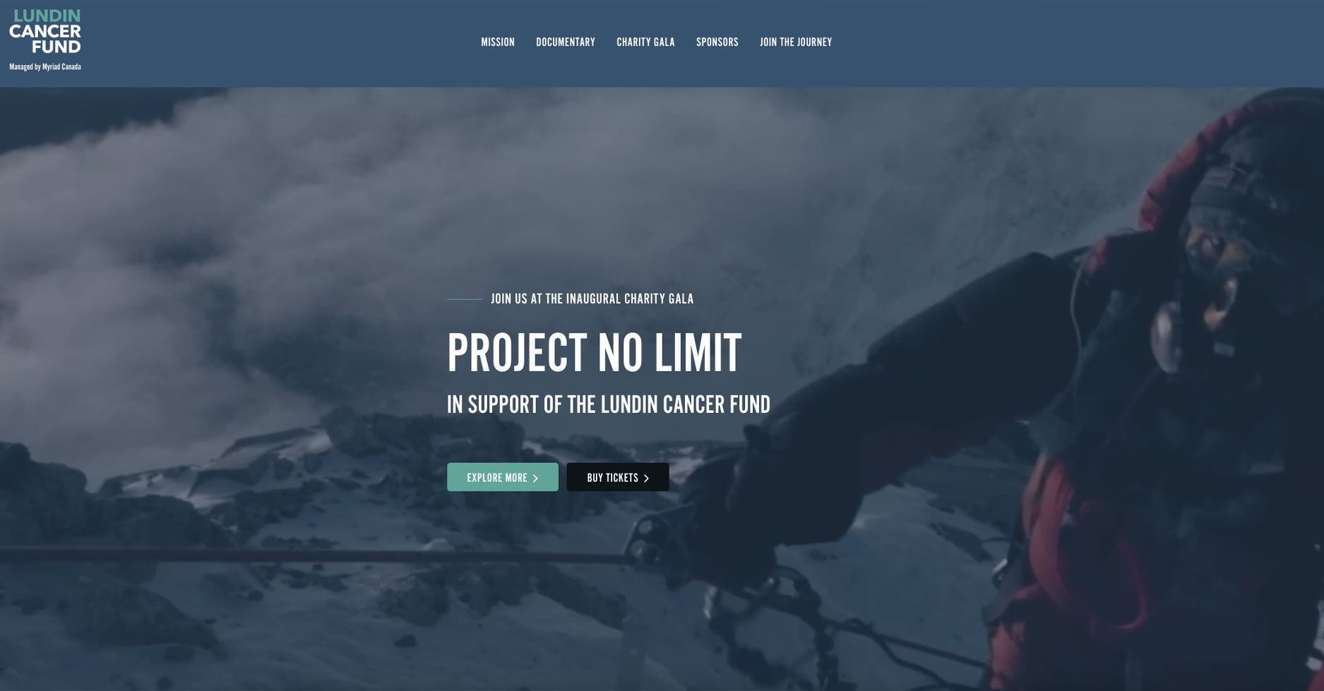 Lundin Cancer Fund Website
